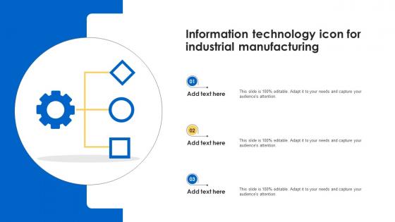 Information Technology Icon For Industrial Manufacturing