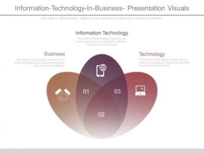 Information technology in business presentation visuals