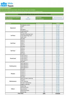 Infrastructure Project Budget Excel Spreadsheet Worksheet Xlcsv XL Bundle V