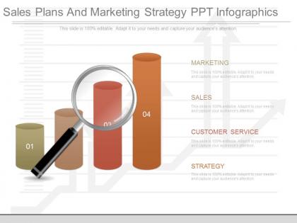 Innovative sales plans and marketing strategy ppt infographics