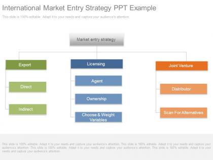 International market entry strategy ppt example