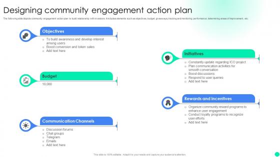 Introduction To Initial Coin Designing Community Engagement Action Plan BCT SS V