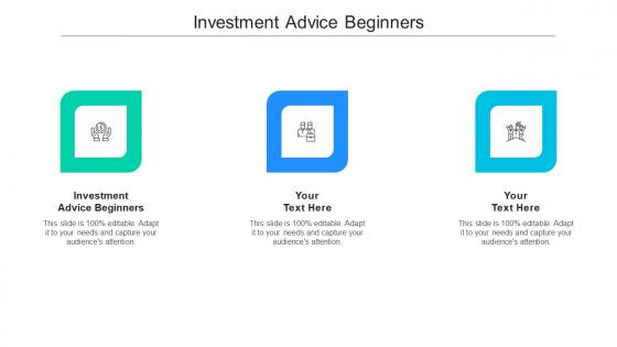 Investment advice beginners ppt powerpoint presentation pictures example cpb