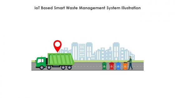 IoT Based Smart Waste Management System Illustration