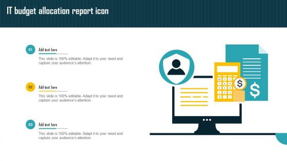 It Budget Allocation Report Icon