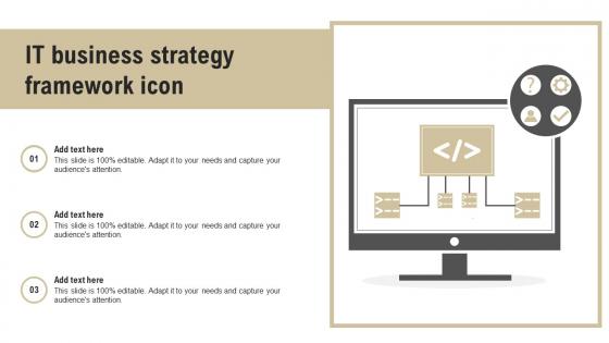 IT Business Strategy Framework Icon