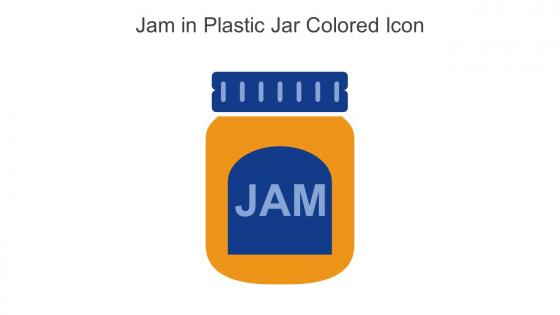 Jam In Plastic Jar Colored Icon In Powerpoint Pptx Png And Editable Eps Format