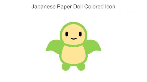 Japanese Paper Doll Colored Icon In Powerpoint Pptx Png And Editable Eps Format