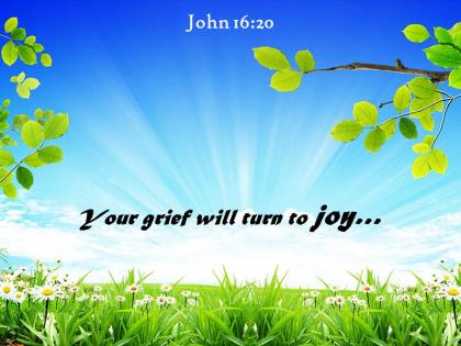 John 16 20 your grief will turn to joy powerpoint church sermon