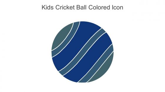 Kids Cricket Ball Colored Icon In Powerpoint Pptx Png And Editable Eps Format