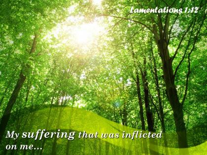 Lamentations 1 12 suffering that was inflicted on me powerpoint church sermon