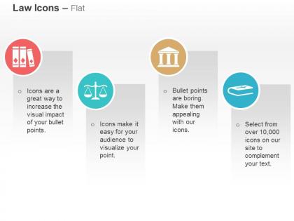 Law books scale court house bible ppt icons graphics