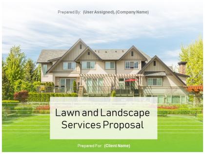 Lawn and landscape services proposal powerpoint presentation slides