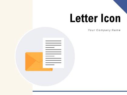 Letter Icon Appointment Busines Agreement Appraisal Document Information