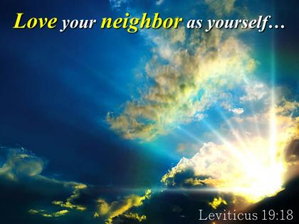 Leviticus 19 18 love your neighbor as yourself powerpoint church sermon