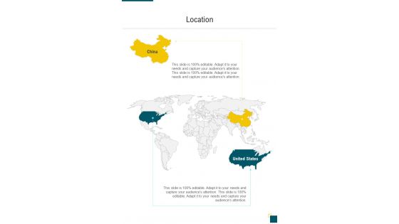 Location Financial Proposal One Pager Sample Example Document