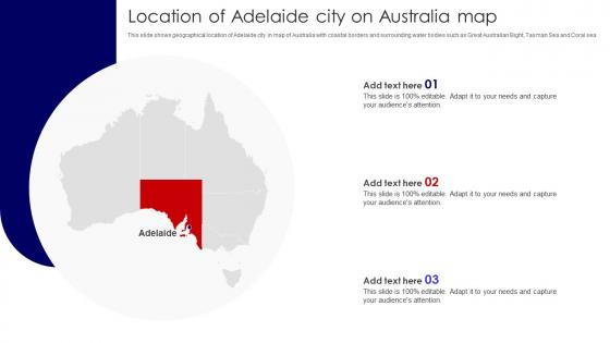 Location Of Adelaide City On Australia Map