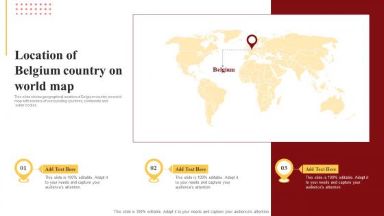 Location Of Belgium Country On World Map