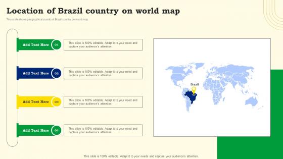 Location Of Brazil Country On World Map