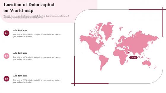 Location Of Doha Capital On World Map