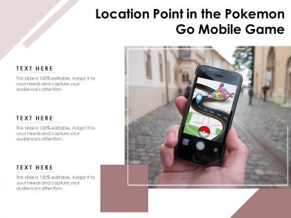 Location point in the pokemon go mobile game