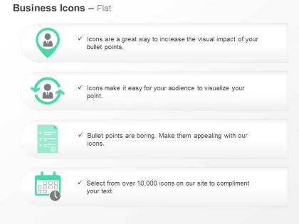 Location process checklist agenda ppt icons graphics