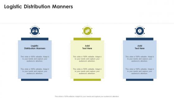 Logistic Distribution Manners In Powerpoint And Google Slides Cpb