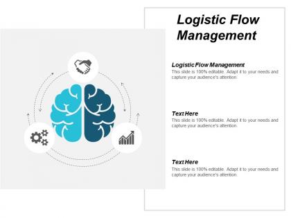 Logistic flow management ppt powerpoint presentation pictures images cpb