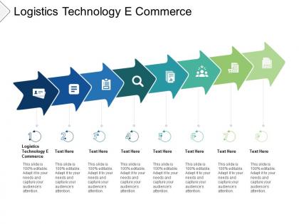 Logistics technology e commerce ppt powerpoint presentation outline skills cpb