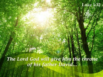 Luke 1 32 the lord god will give powerpoint church sermon