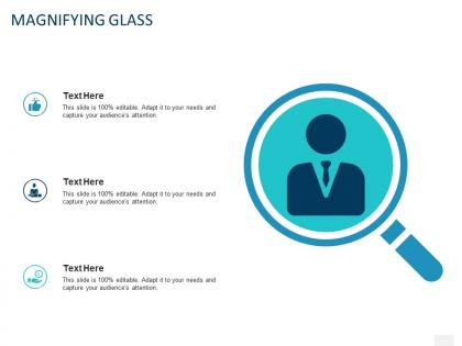 Magnifying glass c1309 ppt powerpoint presentation summary graphics tutorials