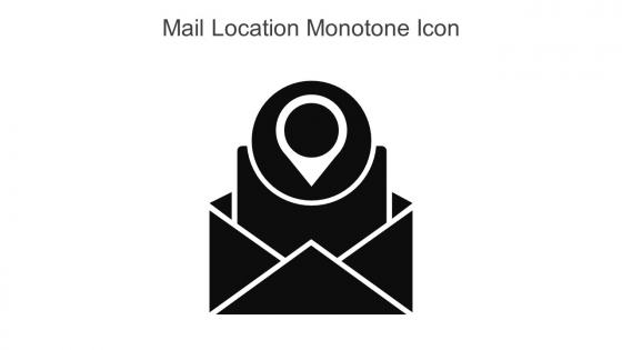 Mail Location Monotone Icon In Powerpoint Pptx Png And Editable Eps Format