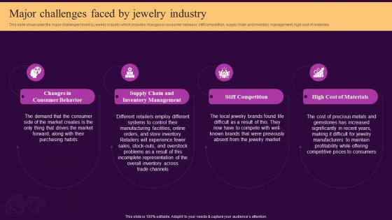 Major Challenges Faced By Jewelry Industry Ornaments Photography Business BP SS