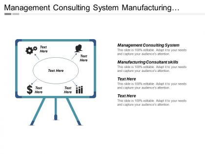 Management consulting system manufacturing consultant skills cpb