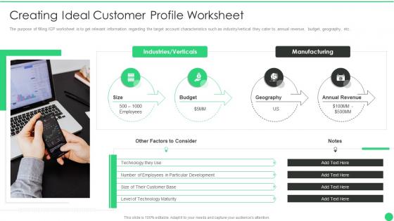 Managing b2b marketing creating ideal customer profile worksheet