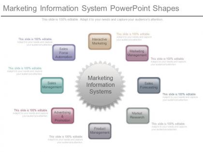 Marketing information system powerpoint shapes