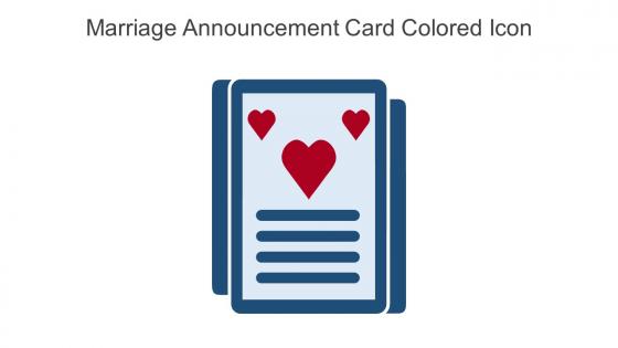 Marriage Announcement Card Colored Icon In Powerpoint Pptx Png And Editable Eps Format