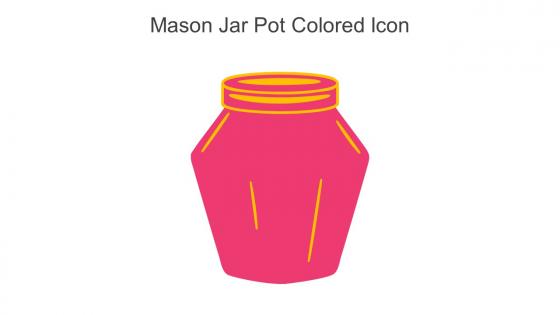 Mason Jar Pot Colored Icon In Powerpoint Pptx Png And Editable Eps Format