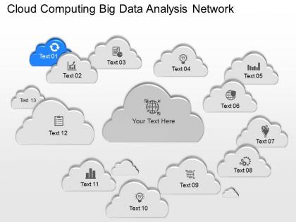 Mb cloud computing big data analysis network powerpoint template