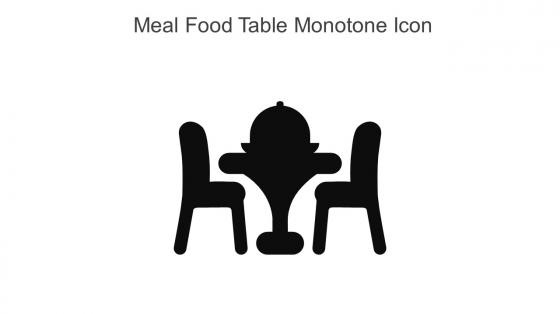 Meal Food Table Monotone Icon In Powerpoint Pptx Png And Editable Eps Format