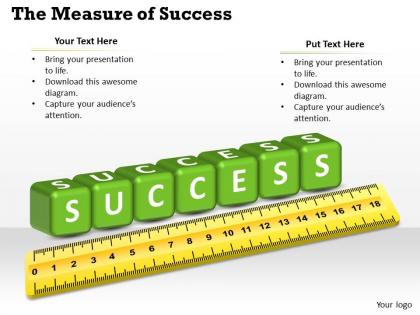 Measuring Success Powerpoint Template Slide