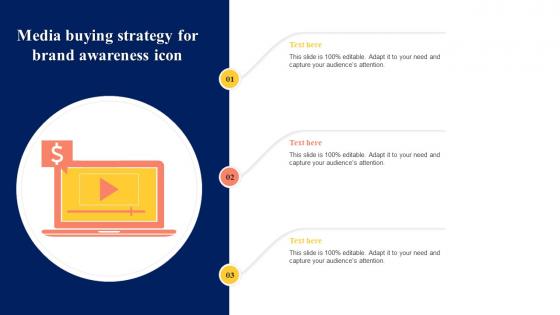 Media Buying Strategy For Brand Awareness Icon