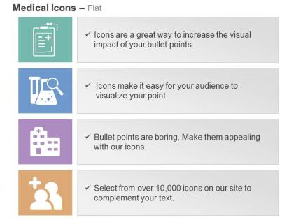 Medical report research hospital care ppt icons graphics