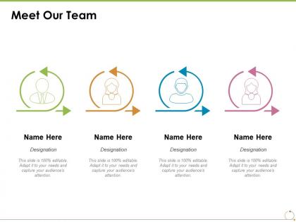 Meet our team introduction management c431 ppt powerpoint presentation styles inspiration