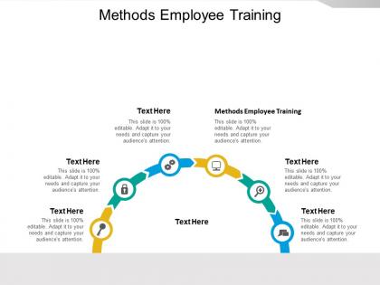 Methods employee training ppt powerpoint presentation gallery slide download cpb