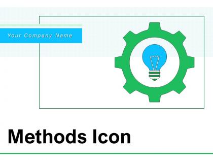 Methods icon business innovation growth process gear completion manufacturing