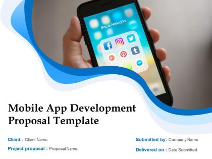 Mobile app development proposal template powerpoint presentation slides