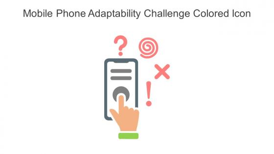 Mobile Phone Adaptability Challenge Colored Icon In Powerpoint Pptx Png And Editable Eps Format