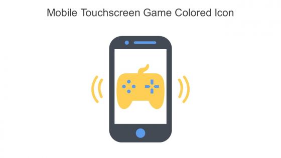 Mobile Touchscreen Game Colored Icon In Powerpoint Pptx Png And Editable Eps Format