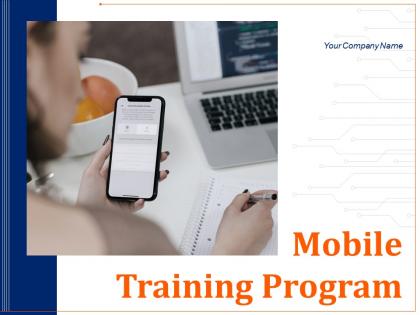 Mobile training program powerpoint presentation slides